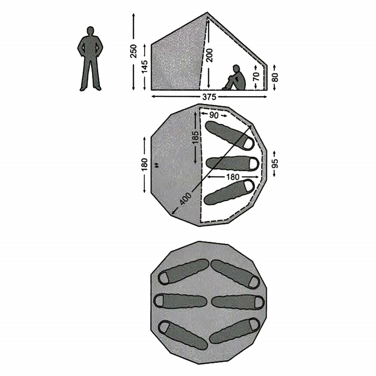 Nordisk Asgard 12.6 Basic Cabin Innenkabine 4 Nordisk Asgard 12.6 Basic Cabin Innenkabine – Bild 2