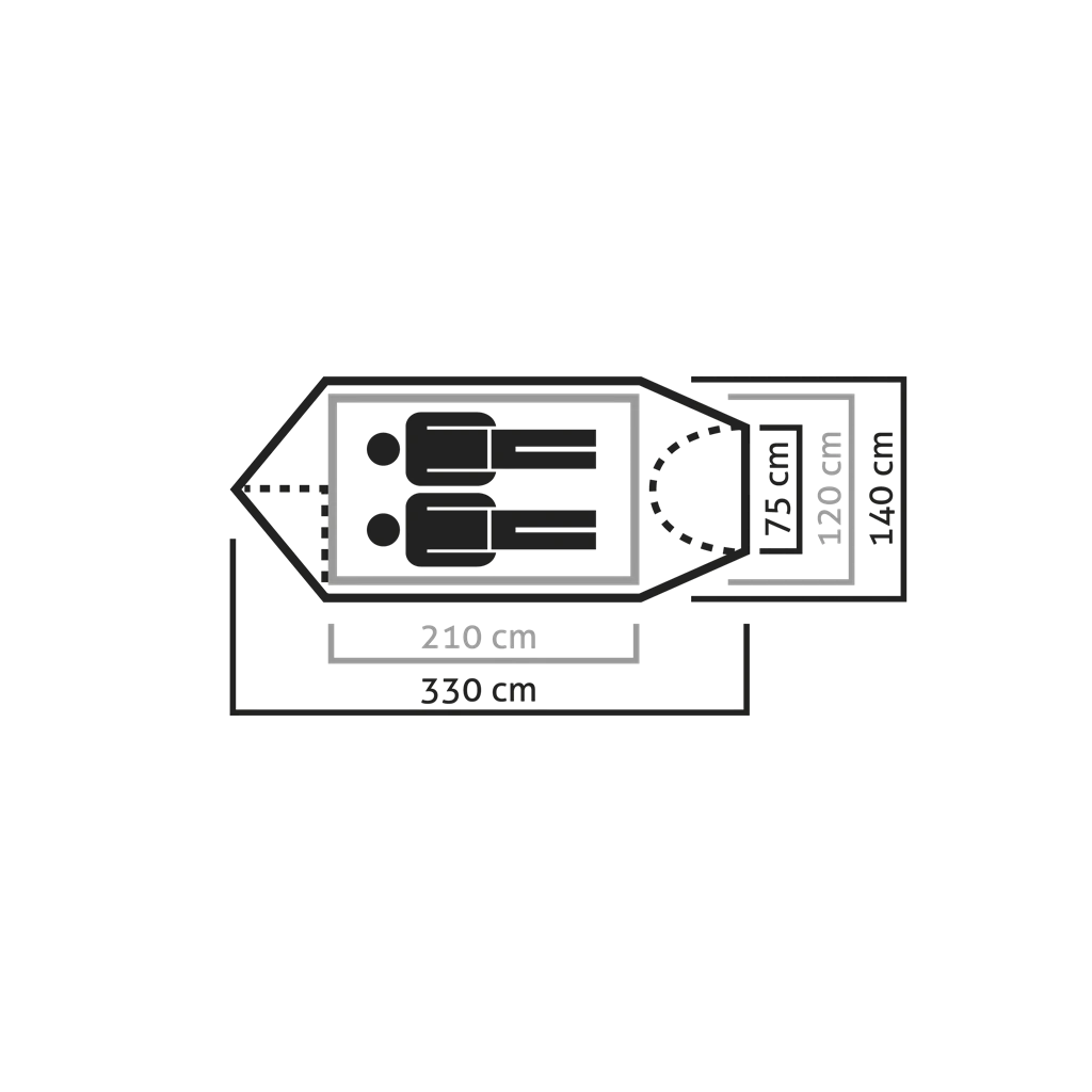 Salewa Sierra Leone II Trekkingzelt 4 Salewa Sierra Leone II Trekkingzelt – Bild 2