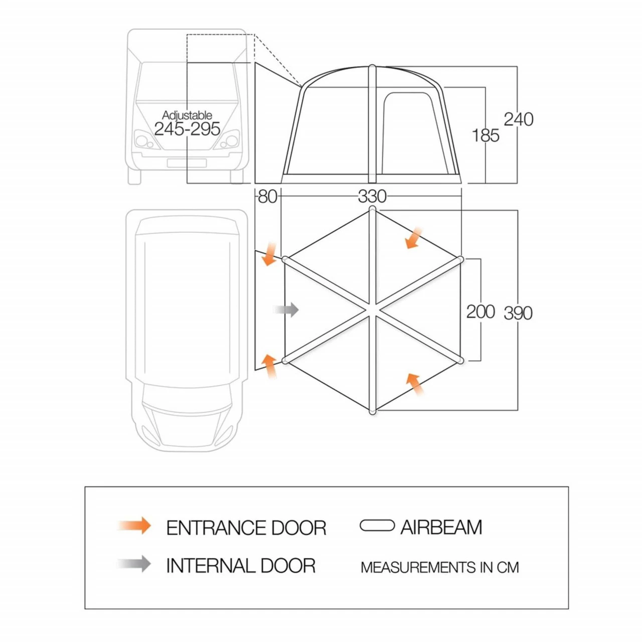 Vango Airhub Hexaway II Tall Wohn- Und Reisemobilvorzelt 4 Vango Airhub Hexaway II Tall Wohn- Und Reisemobilvorzelt – Bild 2