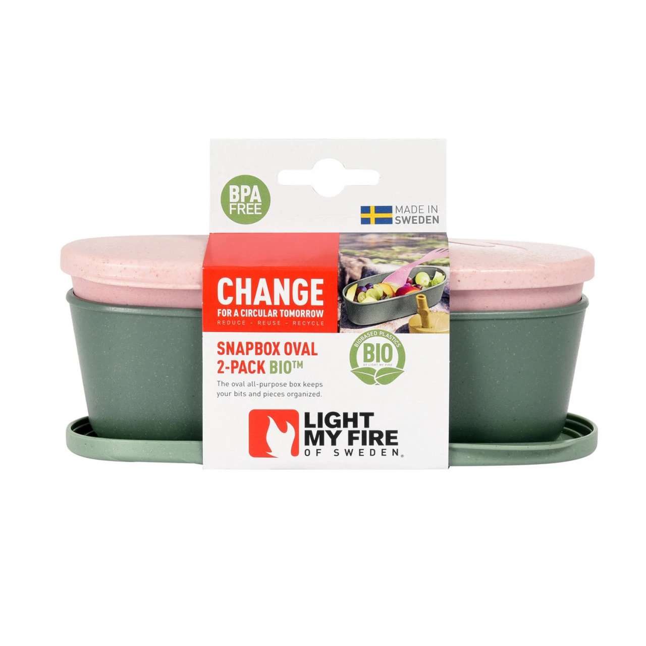 Light My Fire Light-my-Fire SnapBox Oval BIO 2-pack Schüssel Mit Deckel 4 Light My Fire Light-my-Fire SnapBox Oval BIO 2-pack Schüssel Mit Deckel – Bild 2