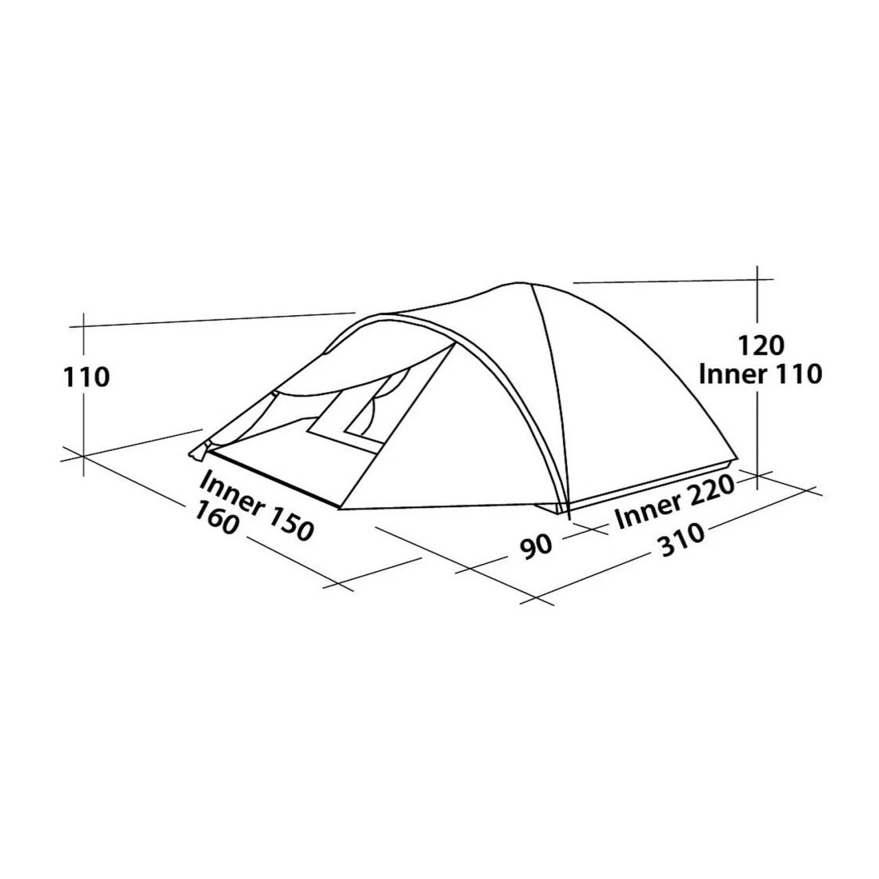 Robens Tor 3 Trekkingzelt 4 Robens Tor 3 Trekkingzelt – Bild 2
