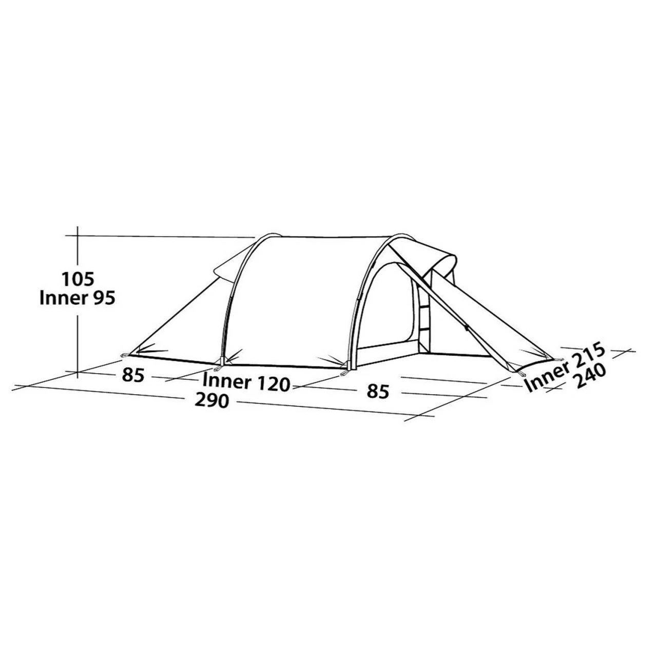 Robens Goshawk 4 Trekkingzelt 4 Robens Goshawk 4 Trekkingzelt – Bild 2