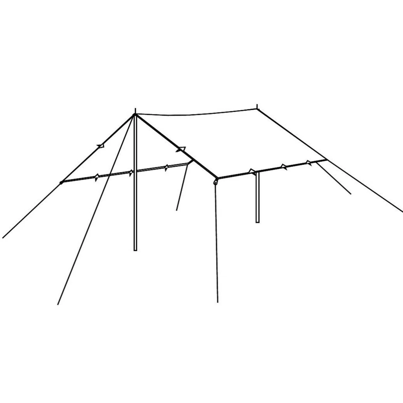 Robens Tarp 4 X 4 M Sonnensegel 4 Robens Tarp 4 X 4 M Sonnensegel – Bild 2