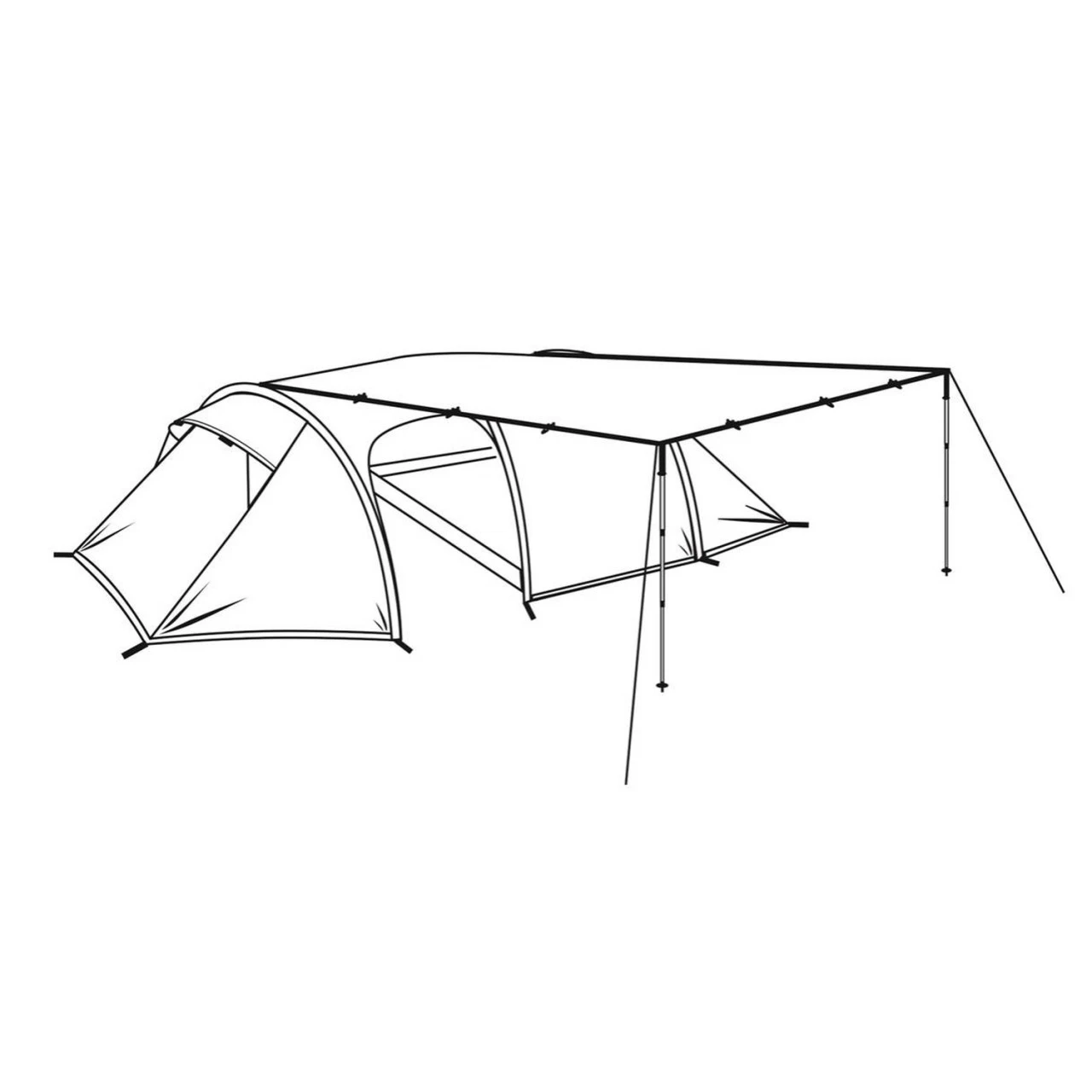 Robens Tarp 4 X 4 M Sonnensegel 7 Robens Tarp 4 X 4 M Sonnensegel – Bild 5