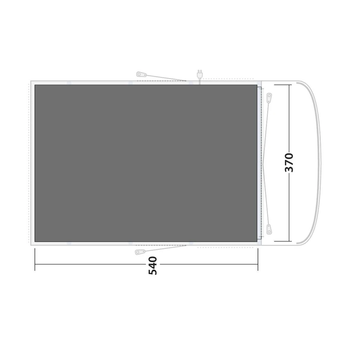 Outwell Footprint Hayward Lake 6ATC Zeltunterlage 4 Outwell Footprint Hayward Lake 6ATC Zeltunterlage – Bild 2