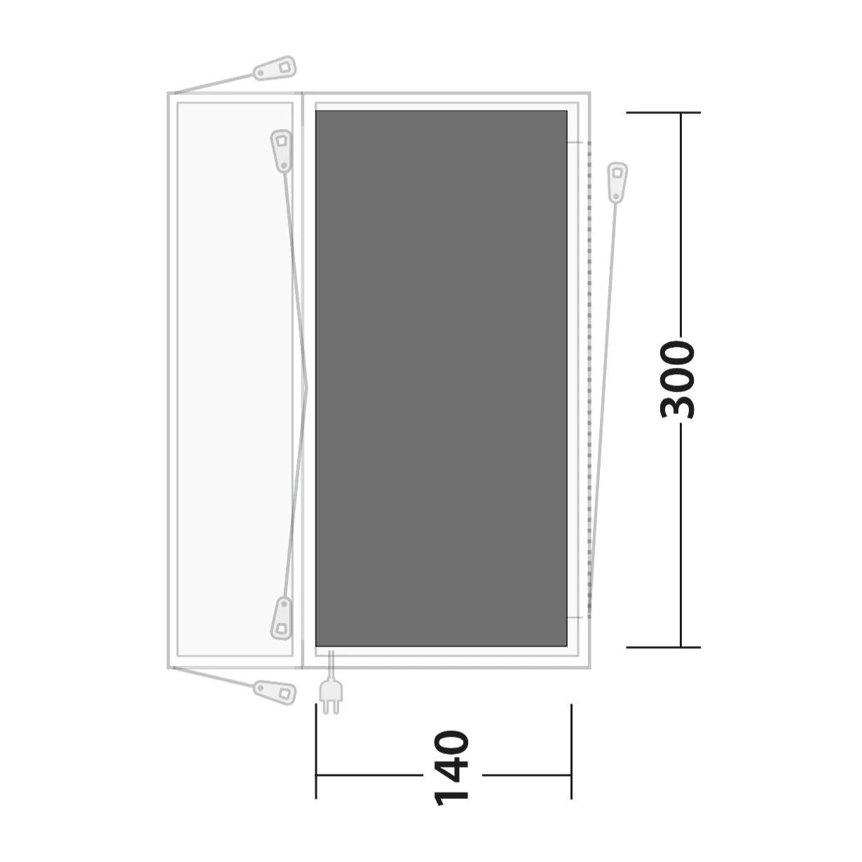 Outwell Footprint Lakecrest Vorzeltunterlage 4 Outwell Footprint Lakecrest Vorzeltunterlage – Bild 2