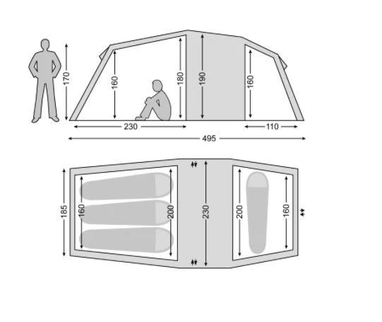 Nordisk Reisa 4 PU Familienzelt 4 Nordisk Reisa 4 PU Familienzelt – Bild 2