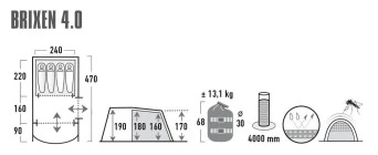 High Peak Brixen 4.0 Familienzelt 4 High Peak Brixen 4.0 Familienzelt – Bild 2