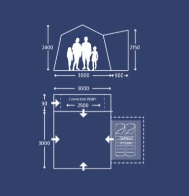 Kampa Cross AIR Busvorzelt 4 Kampa Cross AIR Busvorzelt – Bild 2