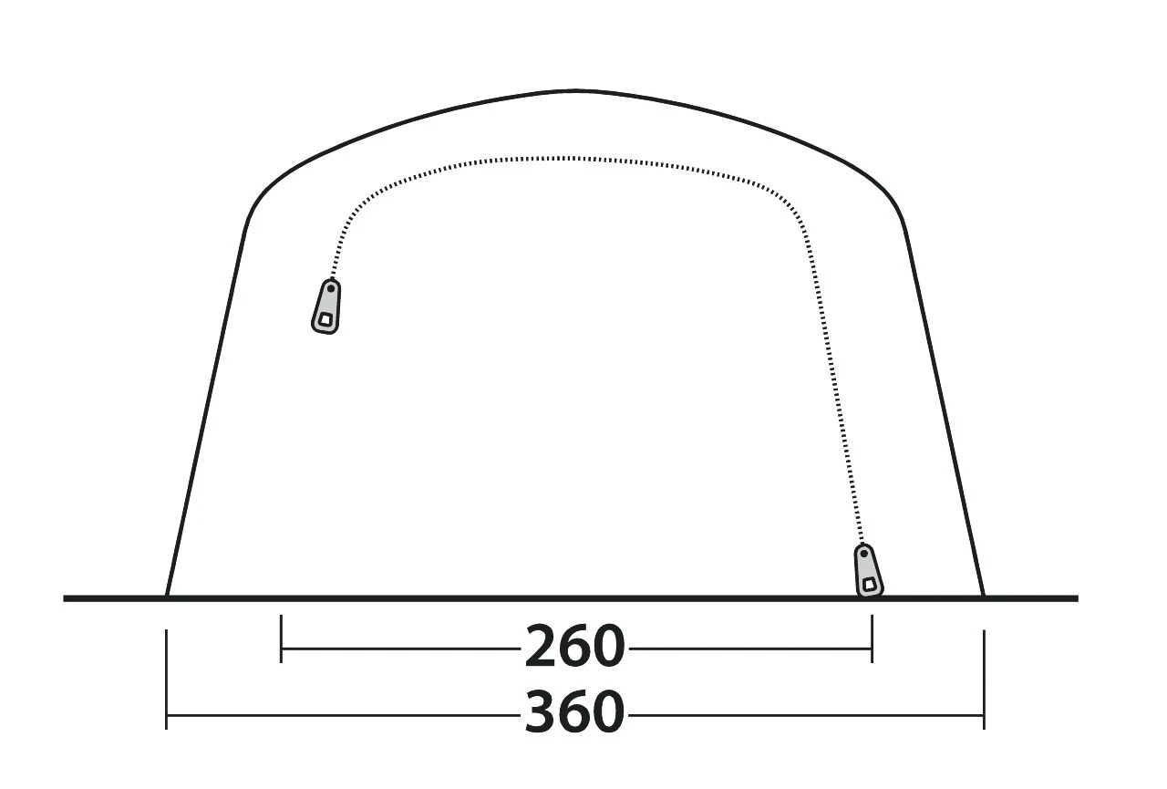 Outwell Jacksondale 5PA Familienzelt 7 Outwell Jacksondale 5PA Familienzelt – Bild 5