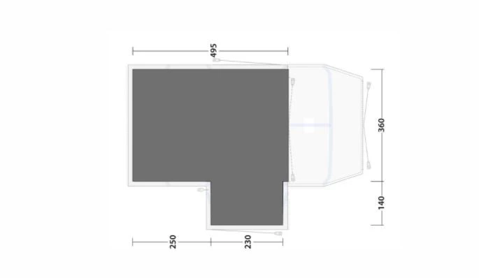 Outwell Footprint Airville 6SA Zeltunterlage 4 Outwell Footprint Airville 6SA Zeltunterlage – Bild 2