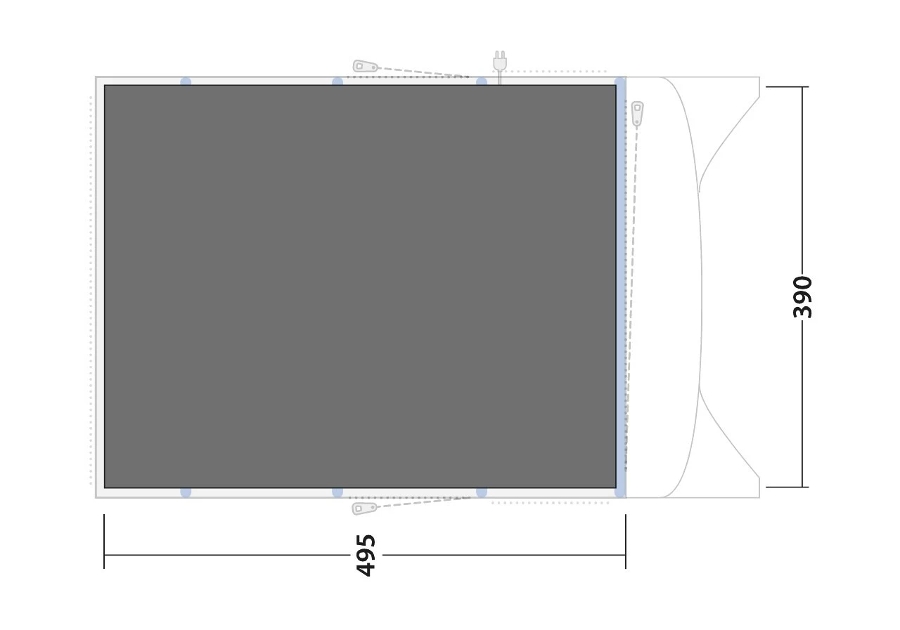 Outwell Footprint Avondale 6PA Zeltunterlage 4 Outwell Footprint Avondale 6PA Zeltunterlage – Bild 2