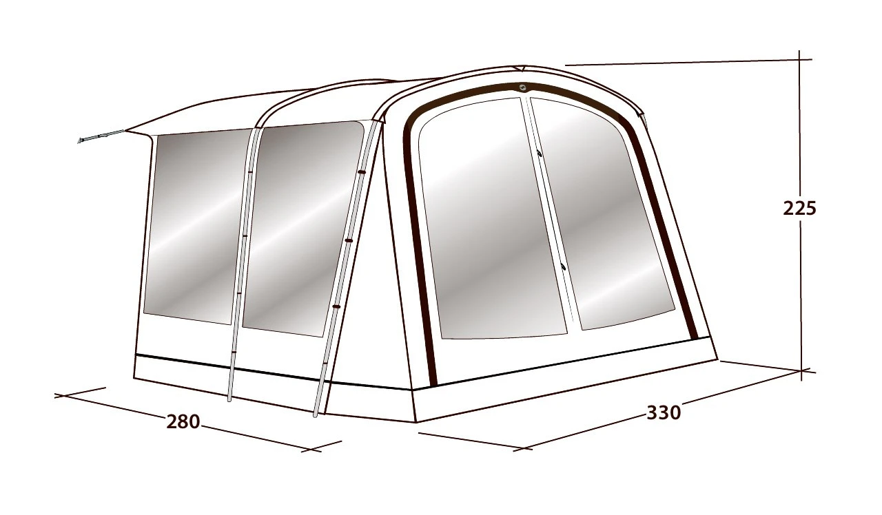 Outwell Universal Awning Size 3 Zeltanbau 4 Outwell Universal Awning Size 3 Zeltanbau – Bild 2