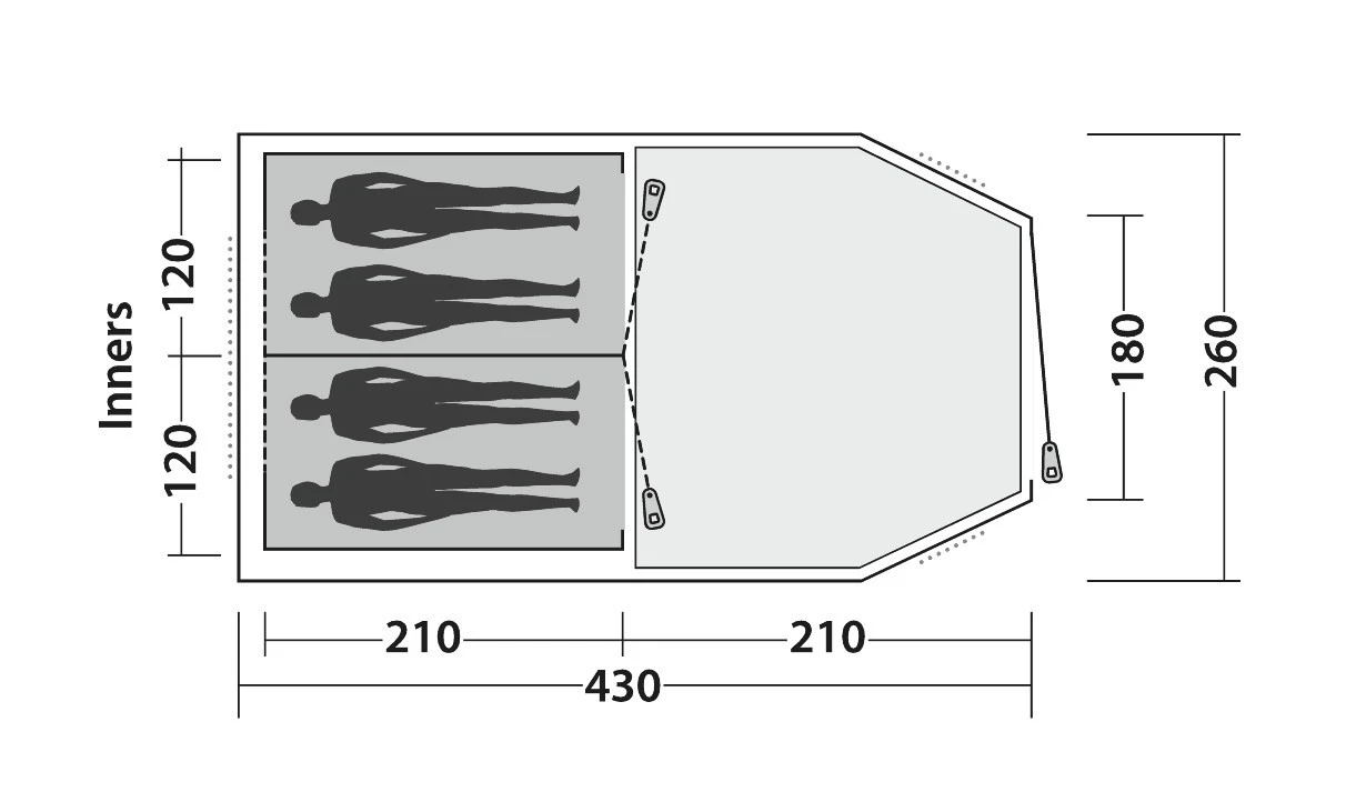 Easy Camp Huntsville 400 Familienzelt 4 Easy Camp Huntsville 400 Familienzelt – Bild 2