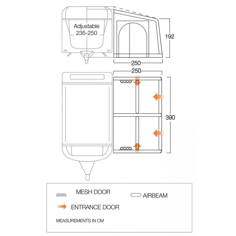 Vango Balletto Air 390 Elements ProShield Wohnwagenvorzelt 4 Vango Balletto Air 390 Elements ProShield Wohnwagenvorzelt – Bild 2