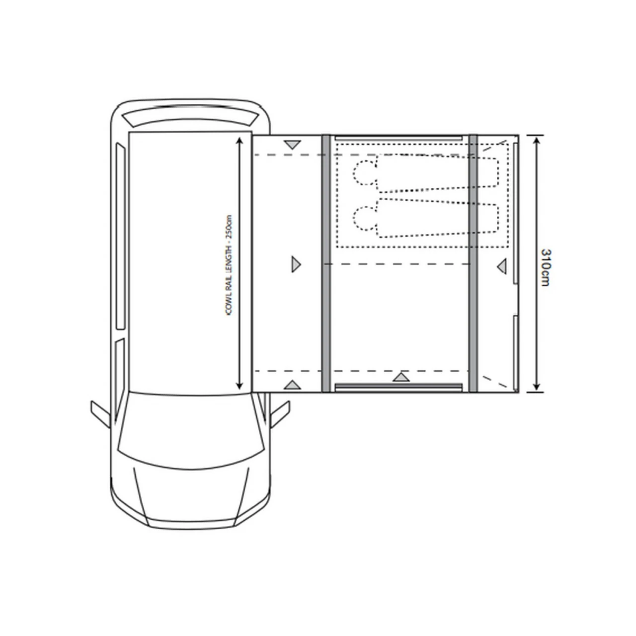 Outdoor Revolution Movelite T2R Low Busvorzelt 4 Outdoor Revolution Movelite T2R Low Busvorzelt – Bild 2