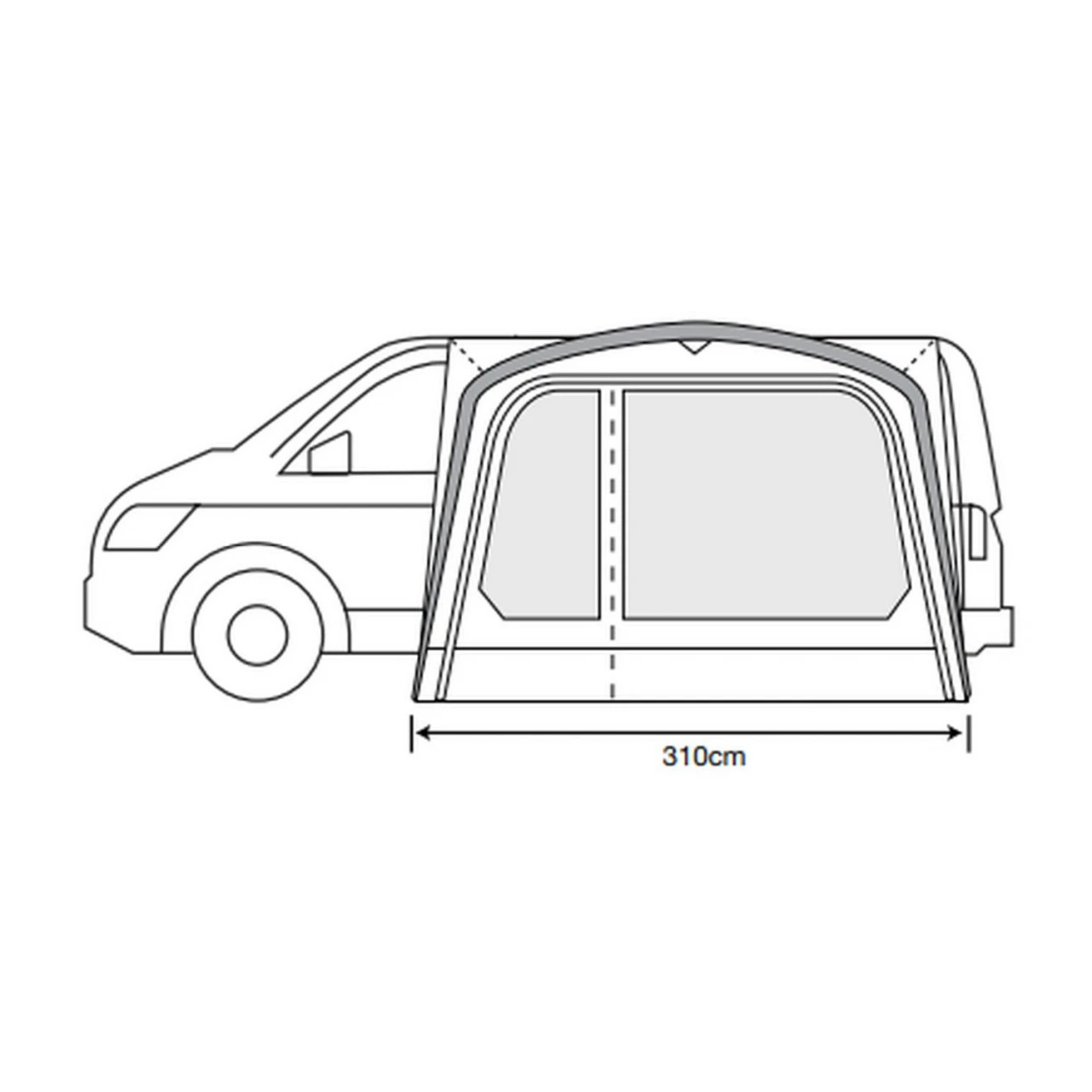 Outdoor Revolution Movelite T2R Low Busvorzelt 6 Outdoor Revolution Movelite T2R Low Busvorzelt – Bild 4