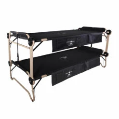 Disc-O-Bed Disc-O-Bed 2XL Schwarz Mit Seitentaschen Feldbett