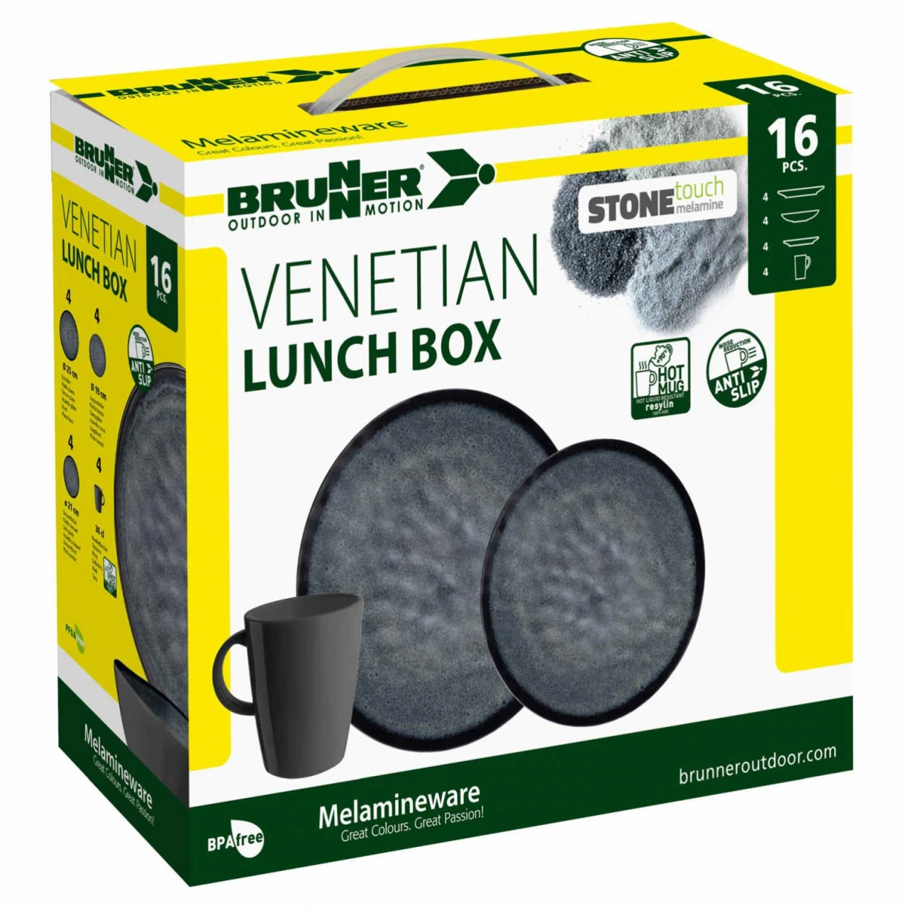 Brunner International Lunch Box Venetian STONEtouch® 16 Tlg. Geschirr-Set 5 Brunner International Lunch Box Venetian STONEtouch® 16 Tlg. Geschirr-Set – Bild 3