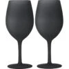 Brunner International Set Wineglass Blacksatin Weingläser