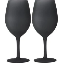 Brunner International Set Wineglass Blacksatin Weingläser
