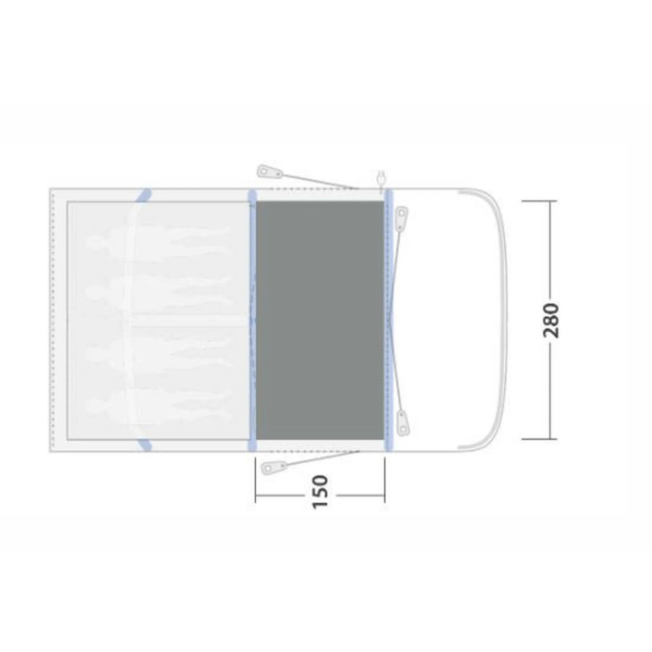 Outwell Flat Woven Carpet Hayward Lake 4ATC Zeltteppich 4 Outwell Flat Woven Carpet Hayward Lake 4ATC Zeltteppich – Bild 2