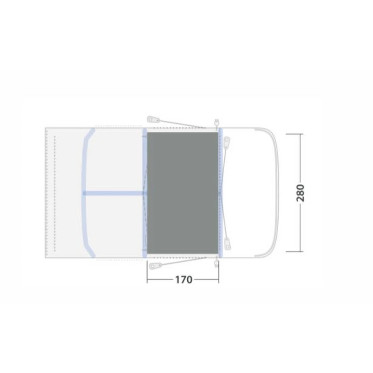 Outwell Flat Woven Carpet Springville 4SA Zeltteppich 4 Outwell Flat Woven Carpet Springville 4SA Zeltteppich – Bild 2