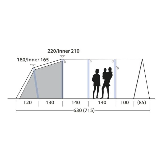 Outwell Hayward Lake 5ATC Familienzelt 6 Outwell Hayward Lake 5ATC Familienzelt – Bild 4