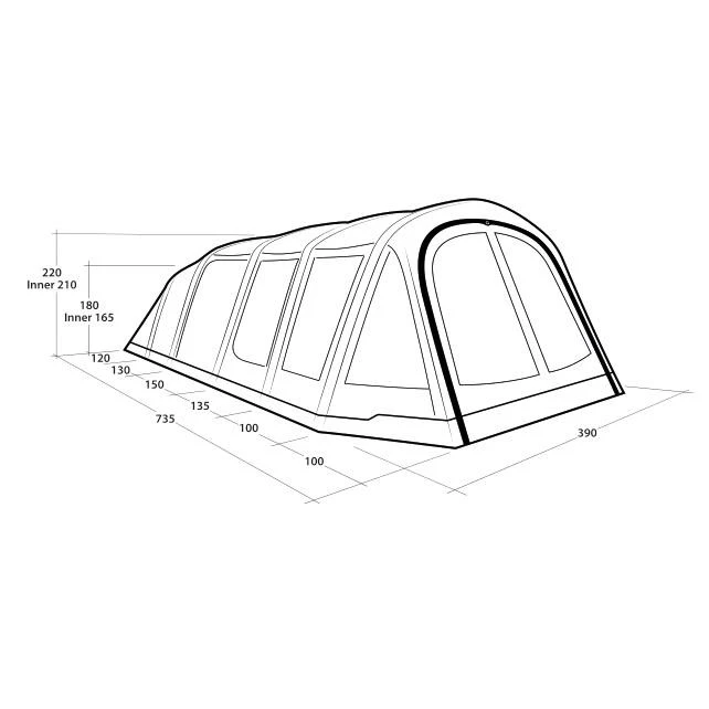 Outwell Wood Lake 6ATC Familienzelt 4 Outwell Wood Lake 6ATC Familienzelt – Bild 2