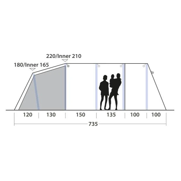 Outwell Wood Lake 6ATC Familienzelt 6 Outwell Wood Lake 6ATC Familienzelt – Bild 4