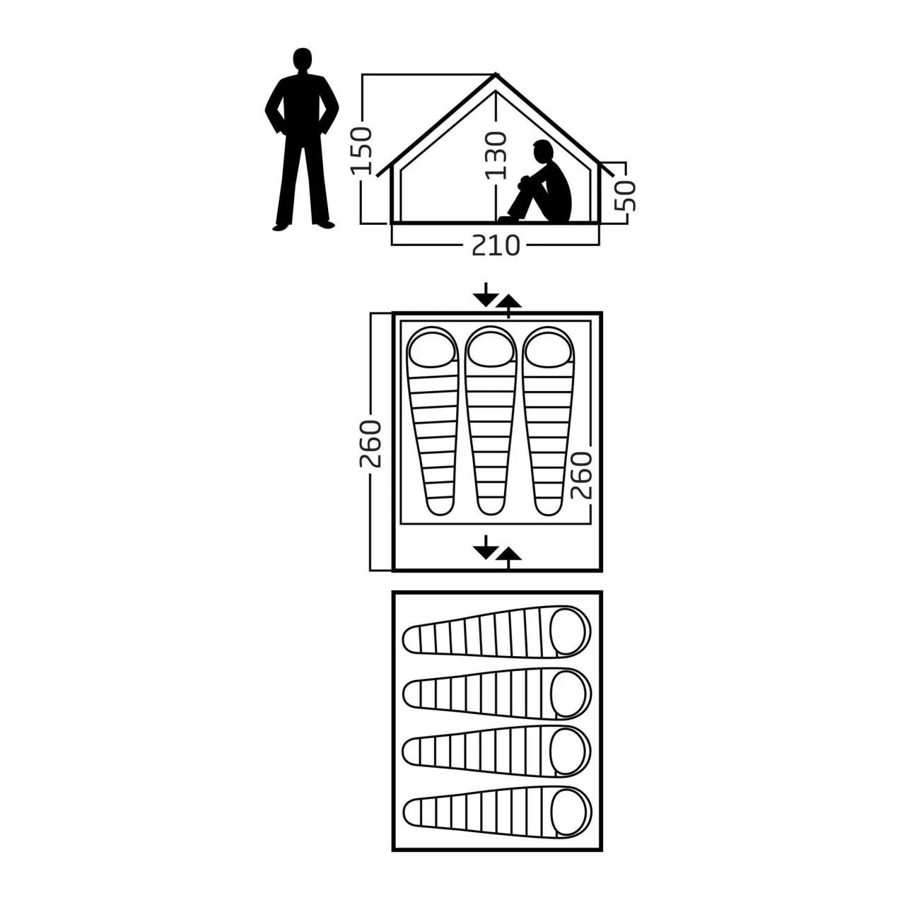 Nordisk Ydun 5.5 Basic Cotton Familienzelt 4 Nordisk Ydun 5.5 Basic Cotton Familienzelt – Bild 2