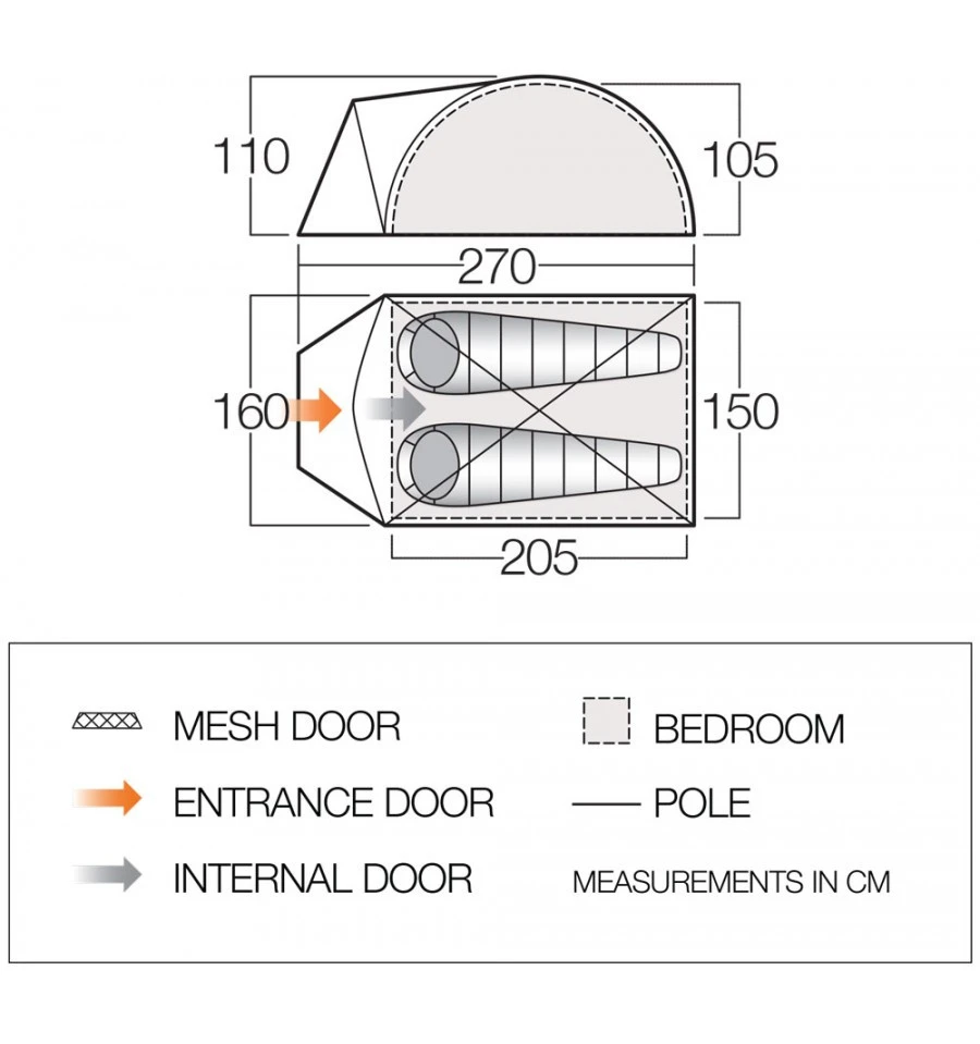 Vango Alpha 250 CLR Campingzelt 4 Vango Alpha 250 CLR Campingzelt – Bild 2