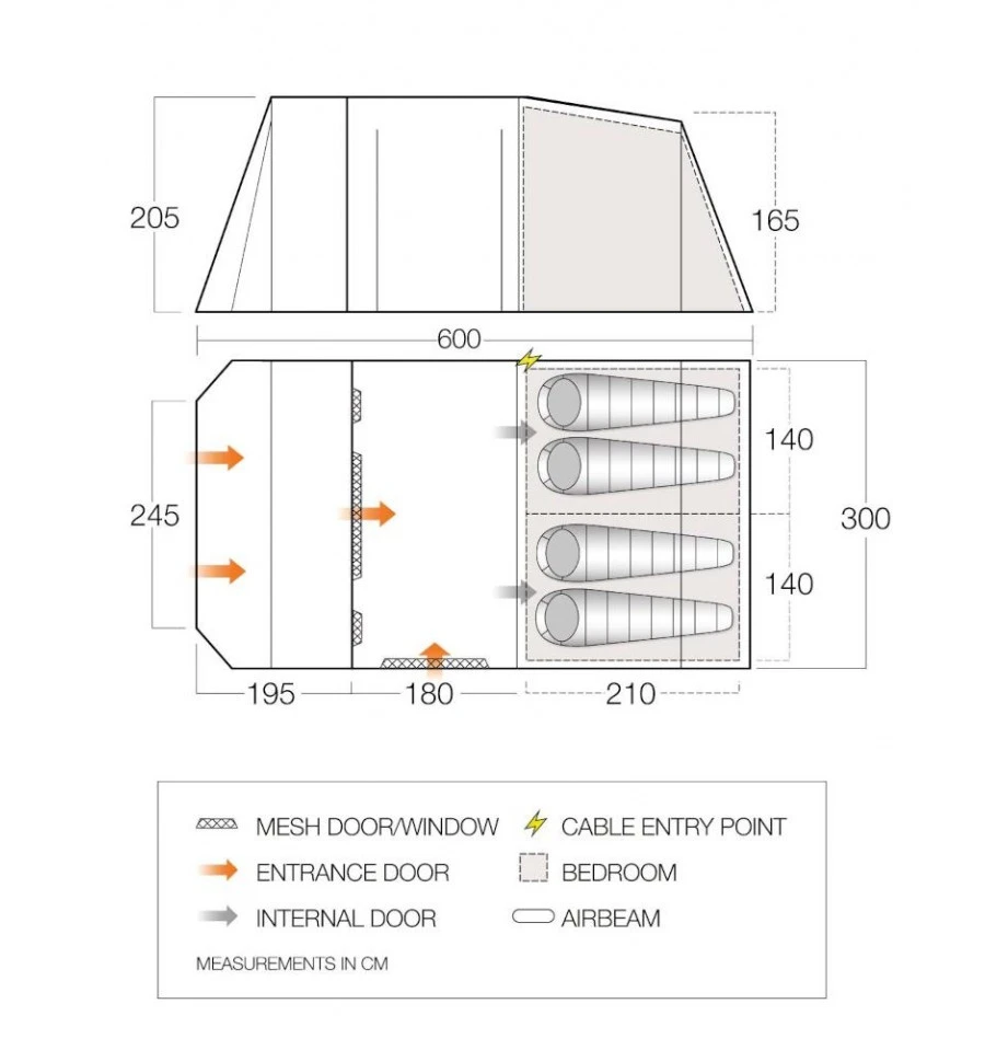 Vango Lismore 450 Package Familienzelt 4 Vango Lismore 450 Package Familienzelt – Bild 2