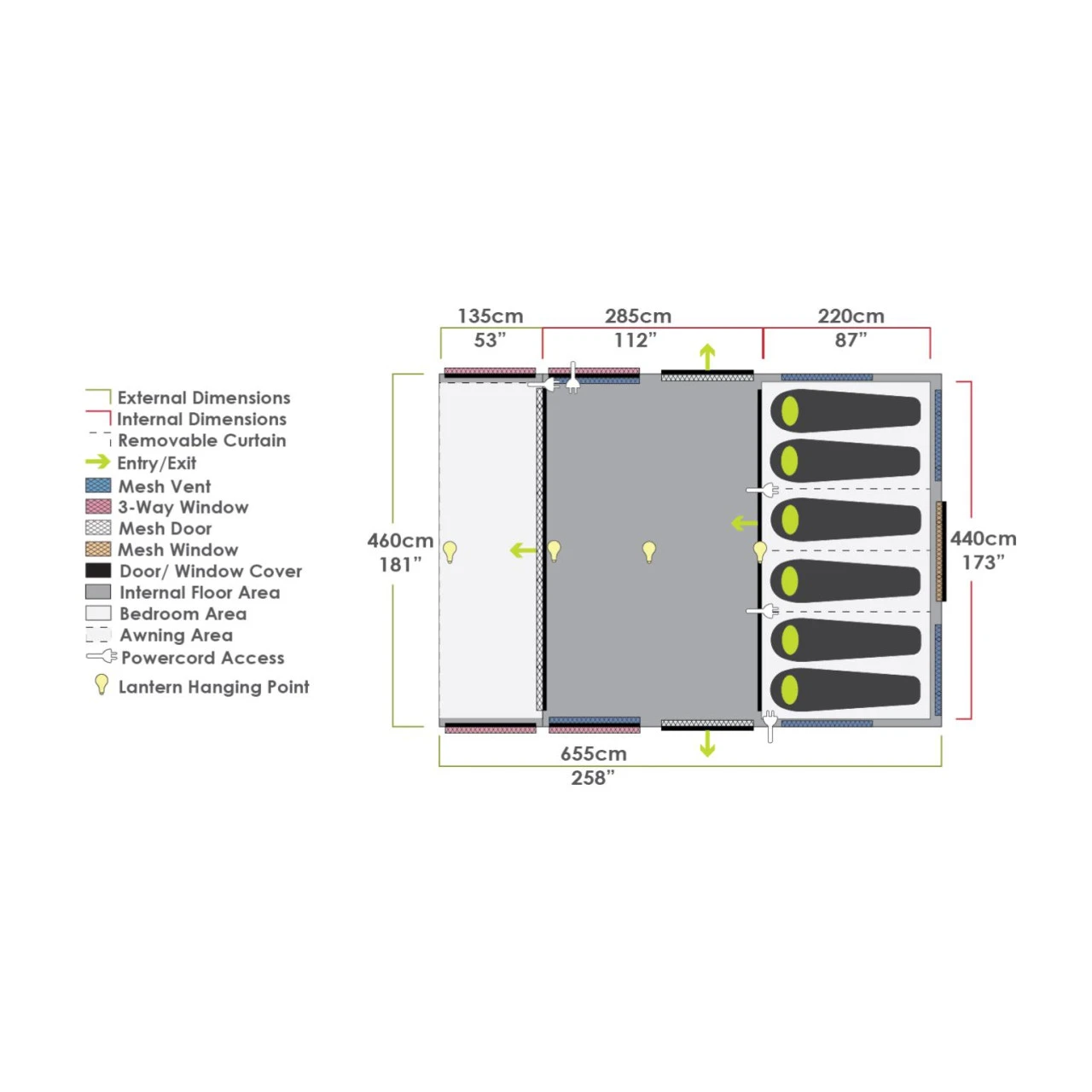 Zempire Evo TXL V2 Familienzelt 5 Zempire Evo TXL V2 Familienzelt – Bild 3