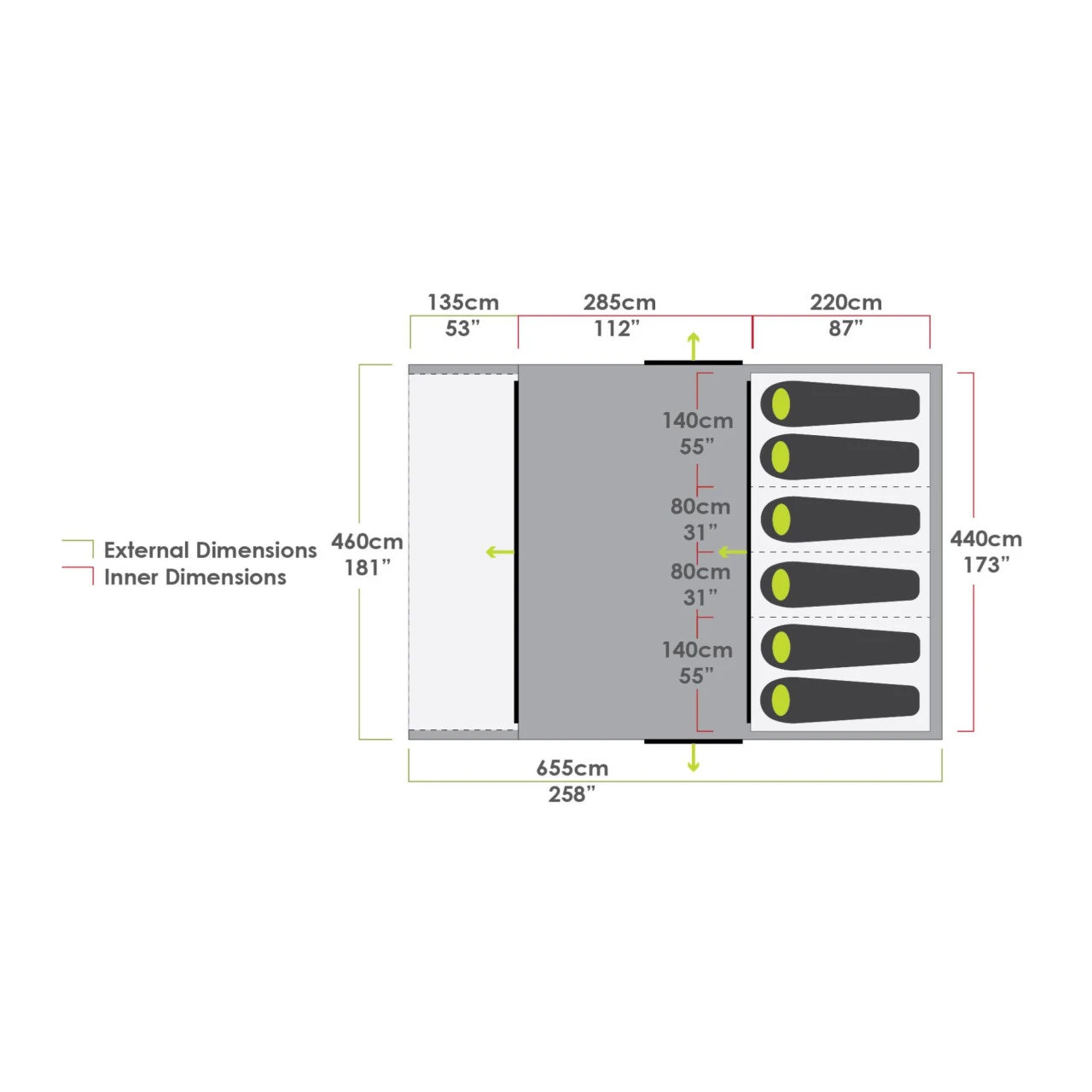 Zempire Evo TXL V2 Familienzelt 8 Zempire Evo TXL V2 Familienzelt – Bild 6