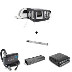 Dometic SET Ace AIR All-Season 500 S Inkl. Teppich, Unterlage, Andruckstangenset Und Elektrischer Pumpe