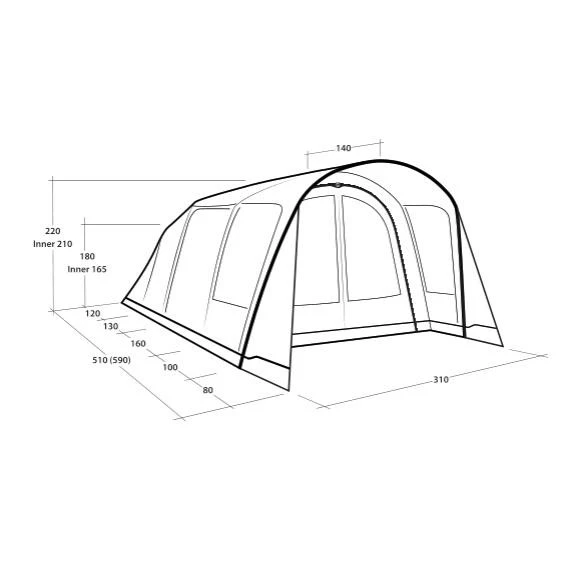 Outwell SET Hayward Lake 4ATC Inkl. ONS Beleuchtungs-Set 4 Outwell SET Hayward Lake 4ATC Inkl. ONS Beleuchtungs-Set – Bild 2