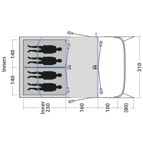Outwell SET Hayward Lake 4ATC Inkl. ONS Beleuchtungs-Set 5 Outwell SET Hayward Lake 4ATC Inkl. ONS Beleuchtungs-Set – Bild 3