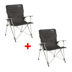 Outwell SET Aus 2x Goya XL Faltstuhl Black